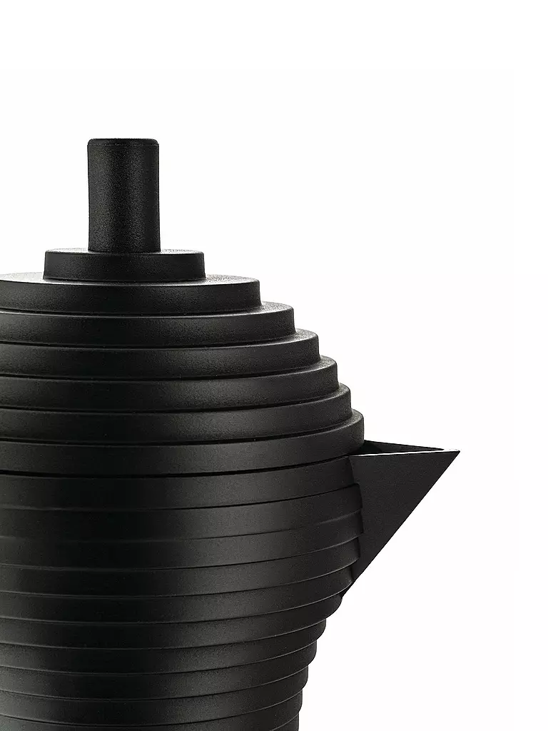 ALESSI | Espressomaschine Pulcina Black Alu/Schwarz 1 Tasse | 