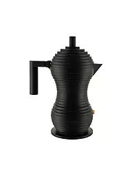 ALESSI | Espressomaschine Pulcina Black Alu/Schwarz 3 Tassen | Nero