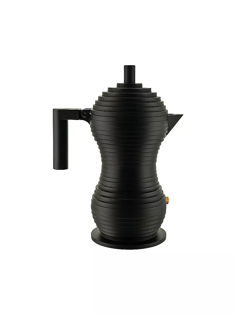 ALESSI | Espressomaschine Pulcina Black Alu/Schwarz 3 Tassen | Nero