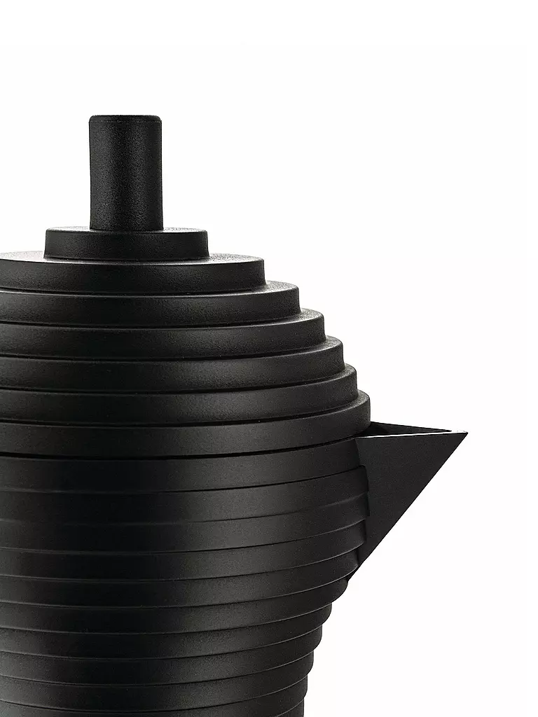 ALESSI | Espressomaschine Pulcina Black Alu/Schwarz 3 Tassen | 