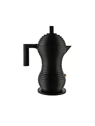 ALESSI | Espressomaschine Pulcina Black Alu/Schwarz 6 Tassen | Nero