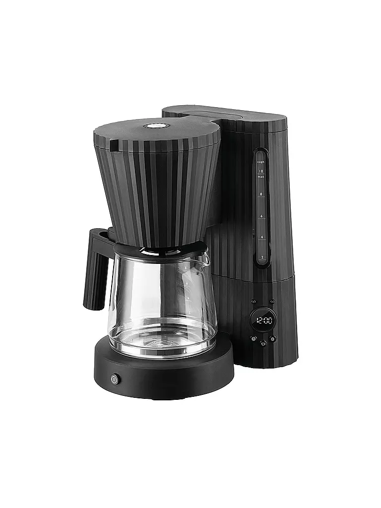 ALESSI | Filterkaffeemaschine Plissé 1,5l Nero | Nero