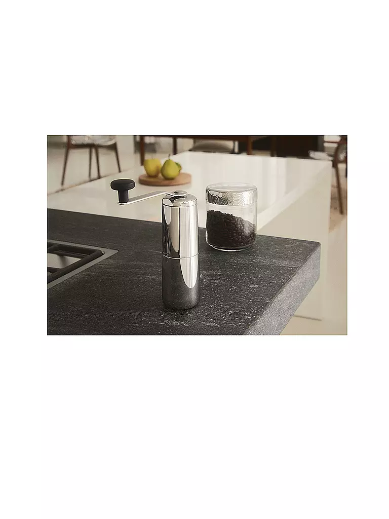 ALESSI | Macinacaffè SLOW COFFEE 21,5cm acciaio inossidabile | Argento
