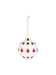 ALESSI | Palla di Natale 9cm DELIGHT Bianco/Rosso | Rosso