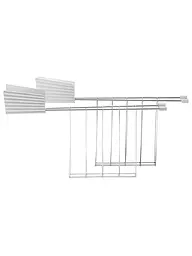 ALESSI | Pinza per sandwich Plissé, set da 2, bianca MDL08RACKW | Bianco