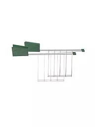 ALESSI | Pinza per sandwich Plissé, set da 2, bianca MDL08RACKW | Verde scuro