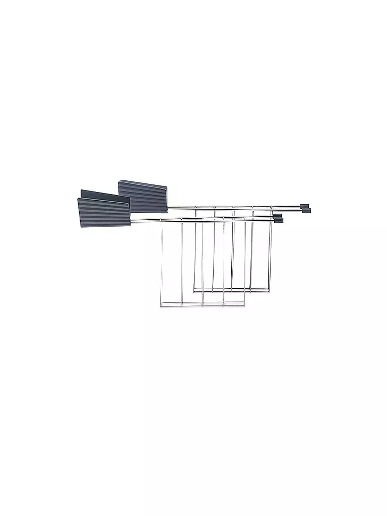ALESSI | Pinza per sandwich Plissé 2 pezzi grigio MDL08 RACK G | Grigio