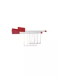 ALESSI | Pinza per sandwich Plissé, set da 2, bianca MDL08RACKW | Rosso