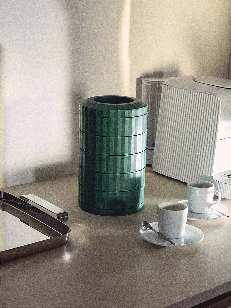 ALESSI | Portacapsule da caffè PLISSE Verde | Verde scuro