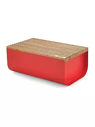 ALESSI | Brocassetta Mattina 34x21cm Grigio caldo/Bambù | Rosso