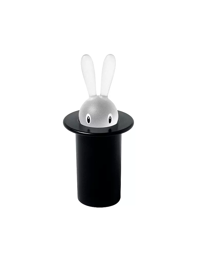 ALESSI | Portastuzzicadenti Magic Bunny 7,5cm Nero | Nero