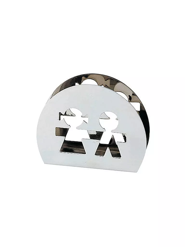 ALESSI | Portatovaglioli GIROTONDO in acciaio inox | Argento