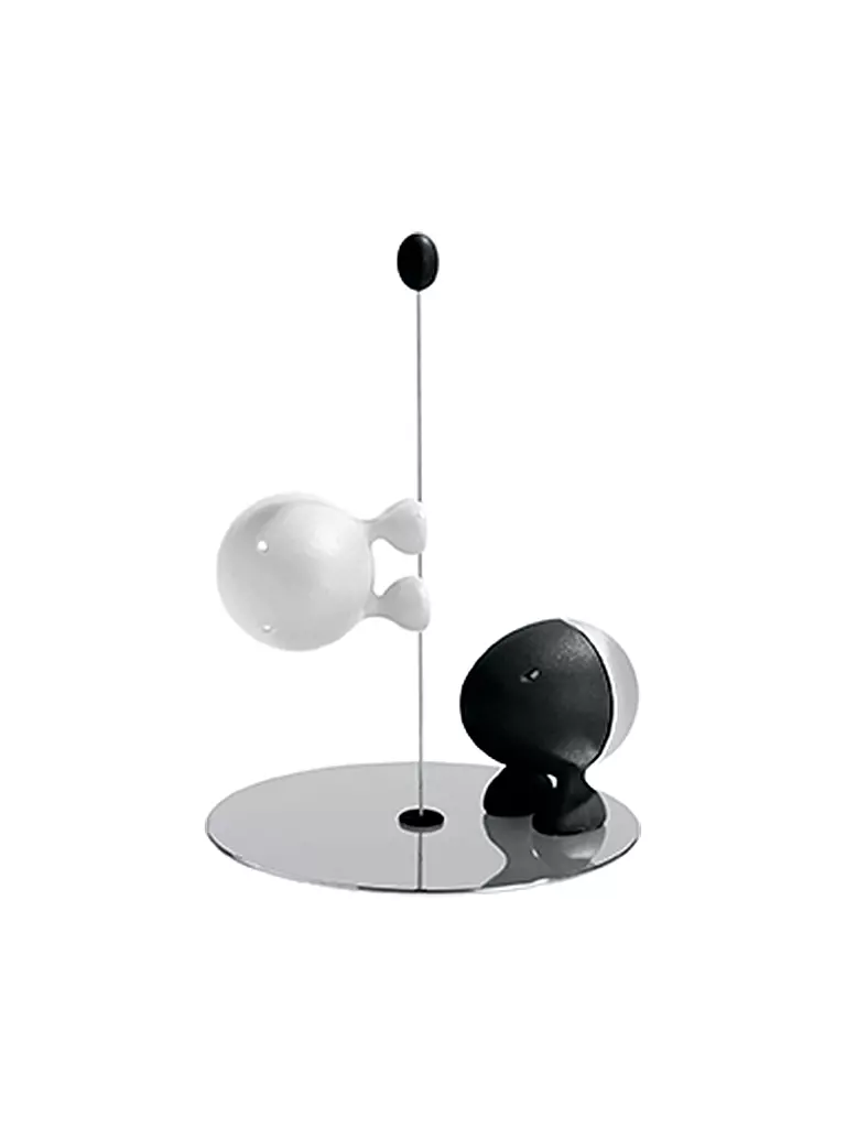 ALESSI | Saliera e pepiera Lilliput 14,5 cm | Nero