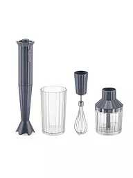 ALESSI | Set Frullatore ad Immersione PLISSE 5 pz TH. Resina/Grigio | Grigio