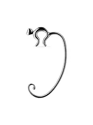 ALESSI | Taschenhalter MINOU Edelstahl Schwarz | Argento