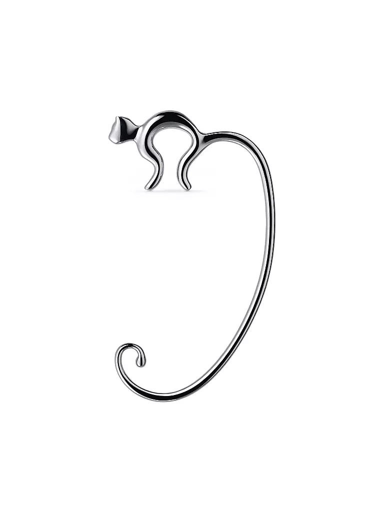 ALESSI | Taschenhalter MINOU Edelstahl Schwarz | Argento