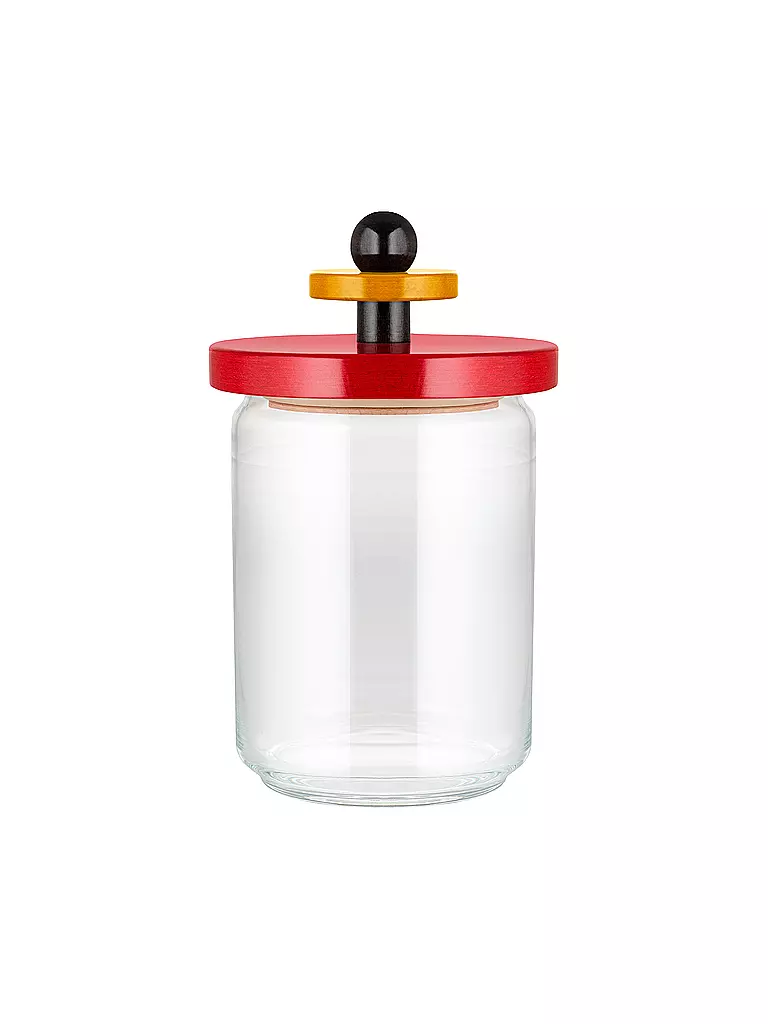 ALESSI | Vaso per alimenti in legno di tiglio 1L | Multicolore