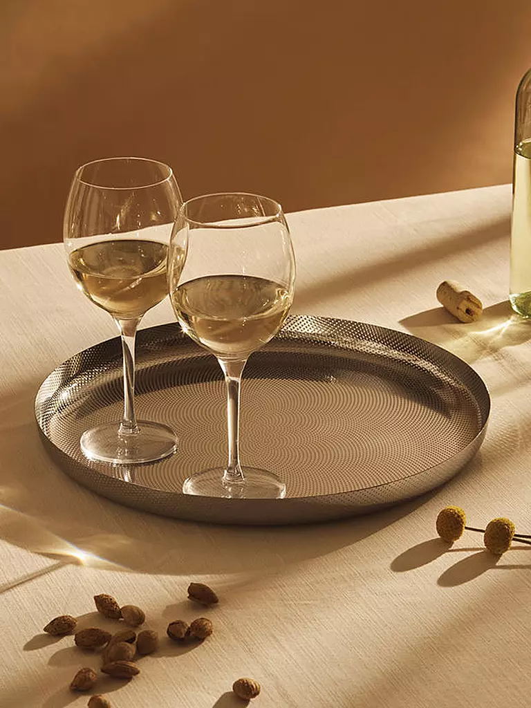 ALESSI | Vassoio con struttura a rilievo 35 cm acciaio inox | Argento