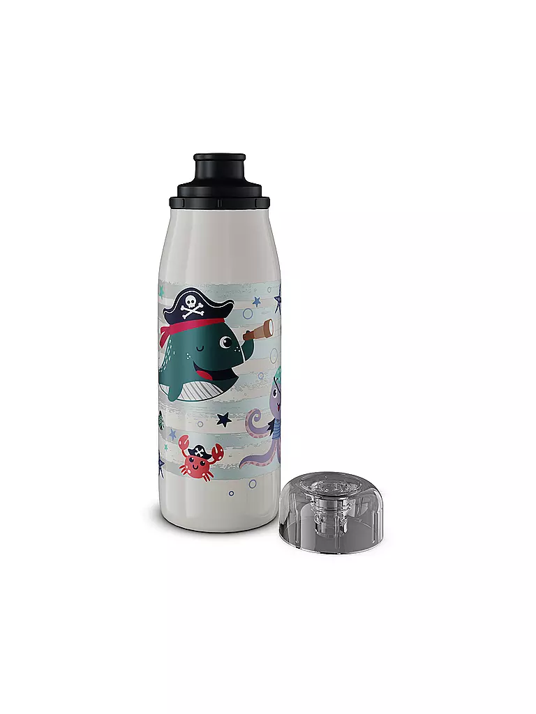ALFI | Borraccia termica - Thermos per bambini 0,35 l Brave Pirates | Bianco