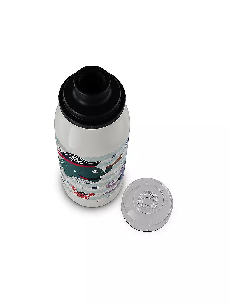 ALFI | Borraccia termica - Thermos per bambini 0,35 l Brave Pirates | Bianco