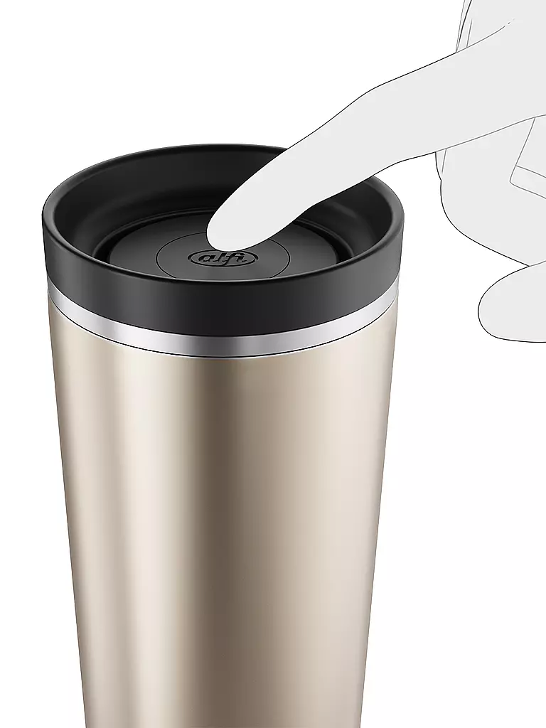 ALFI | Tazza termica da viaggio 0,38 l MUG PRO Champagne | Beige