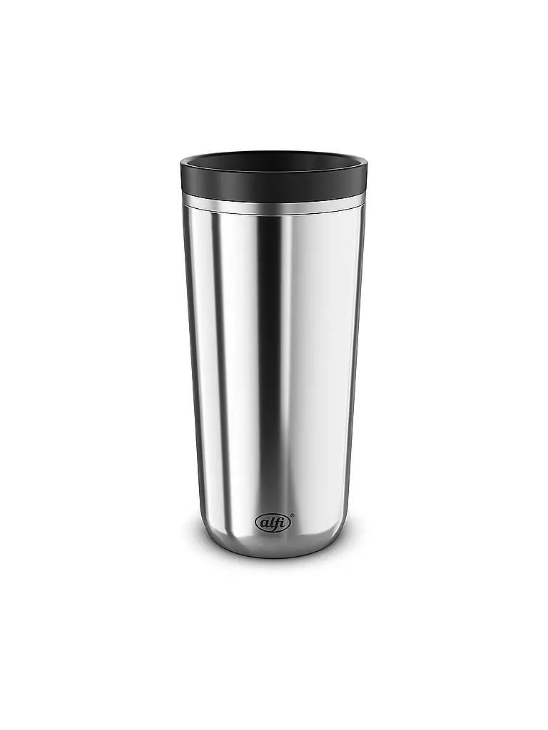 ALFI | Tazza termica da viaggio 0,38 l MUG PRO in acciaio inox | Argento