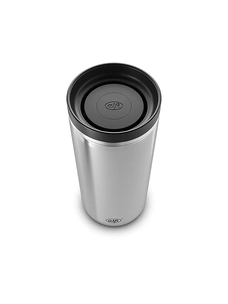 ALFI | Tazza termica da viaggio 0,38 l MUG PRO in acciaio inox | Argento