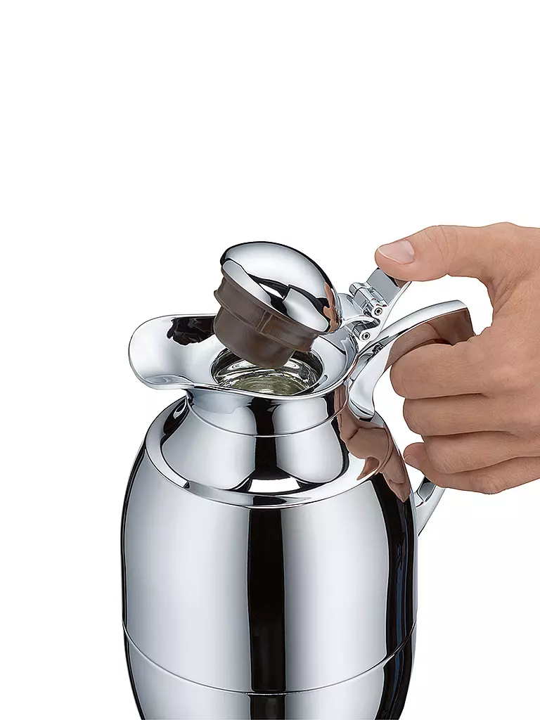 ALFI | Thermoskanne - Caraffa termica 0,65l JUWEL in acciaio inox | Argento