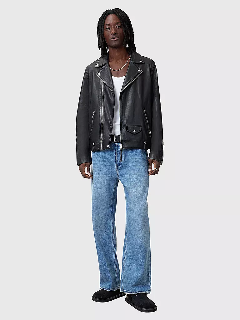 ALLSAINTS | Giacca in pelle Milo | Nero