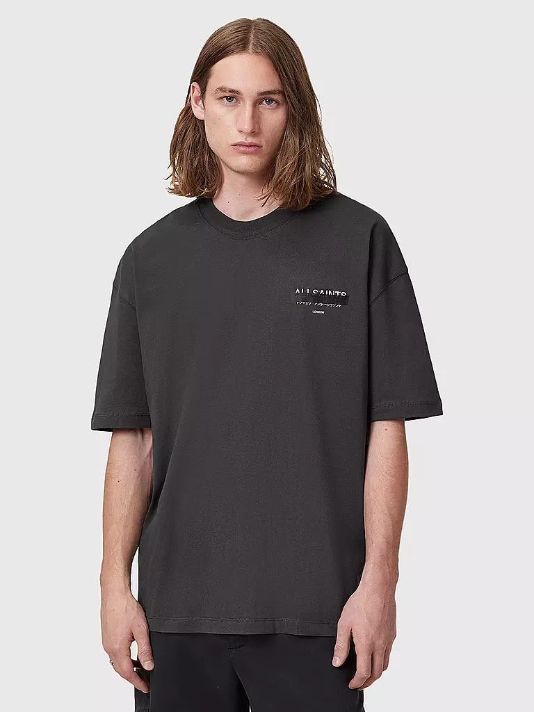 ALLSAINTS | T-shirt vestibilità oversize REDACT | Nero
