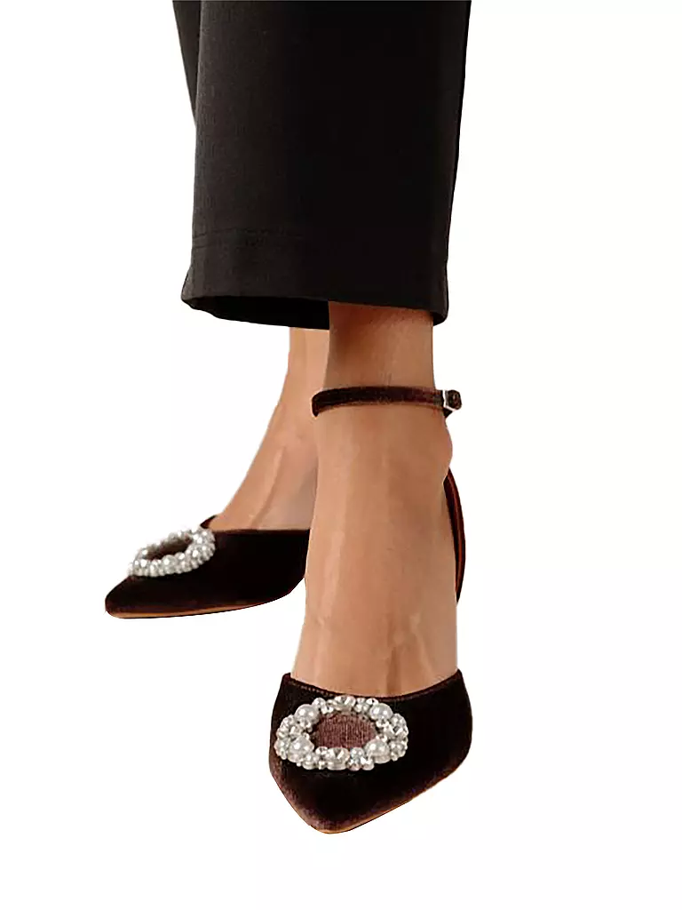 ALOHAS | Pumps CINDERELLA CRYSTAL | Marrone