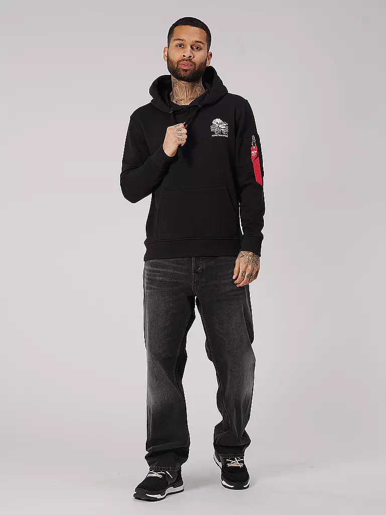 ALPHA INDUSTRIES | Kapuzensweater - Hoodie  | Nero