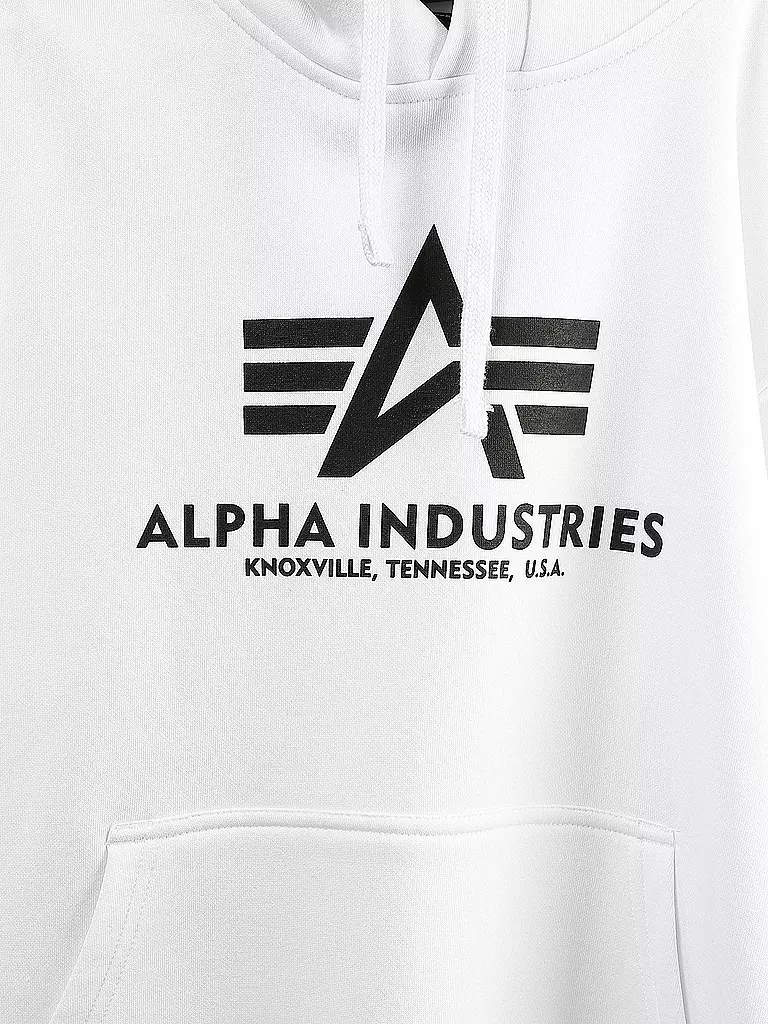 ALPHA INDUSTRIES | Kapuzensweater - Hoodie  | Bianco