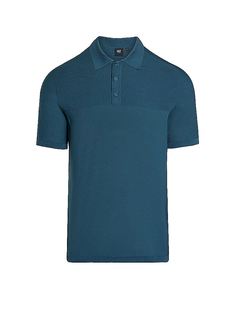 Strickpoloshirt FENZI petrolio M