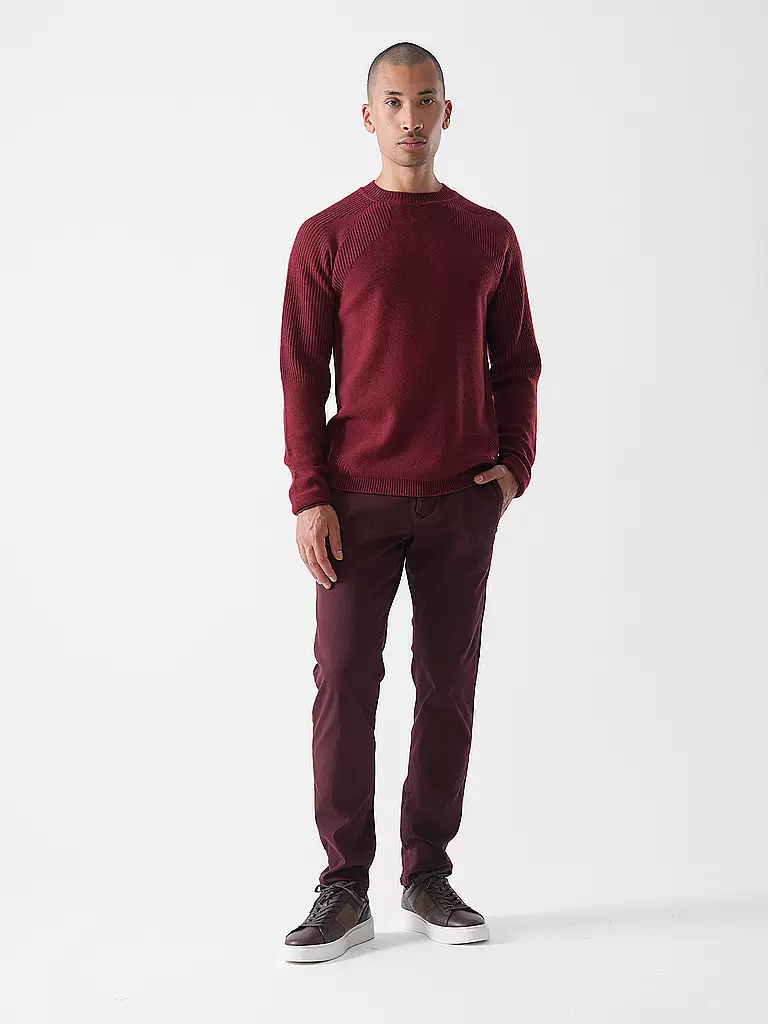 ALPHATAURI | Pullover FLEUR | Rosso scuro