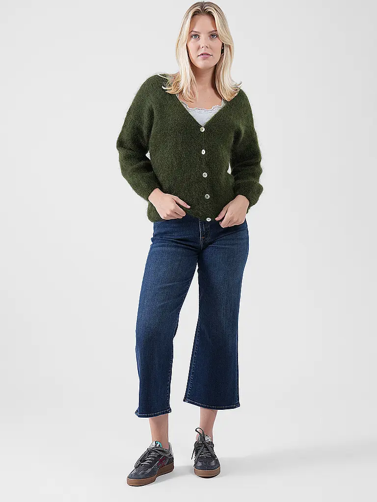 AMERICAN DREAMS | Cardigan CORNELIA | Verde scuro