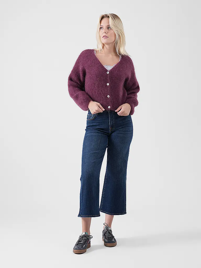AMERICAN DREAMS | Cardigan Corto CORNELIA | Rosso scuro