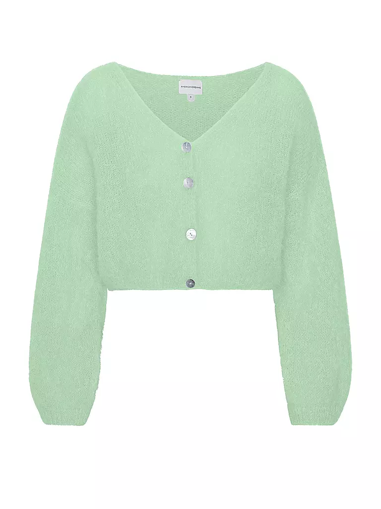 AMERICAN DREAMS | Cardigan Corto CORNELIA | Verde chiaro