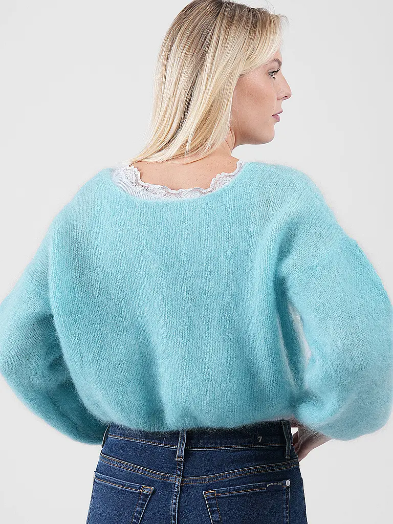 AMERICAN DREAMS | Cardigan Corto CORNELIA | Turchese