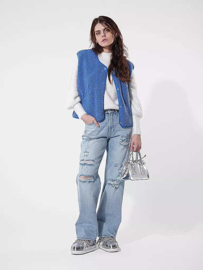 AMERICAN VINTAGE | Gilet in Felloptik HOKTOWN | Blu