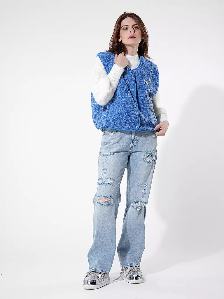 AMERICAN VINTAGE | Gilet in Felloptik HOKTOWN | Blu