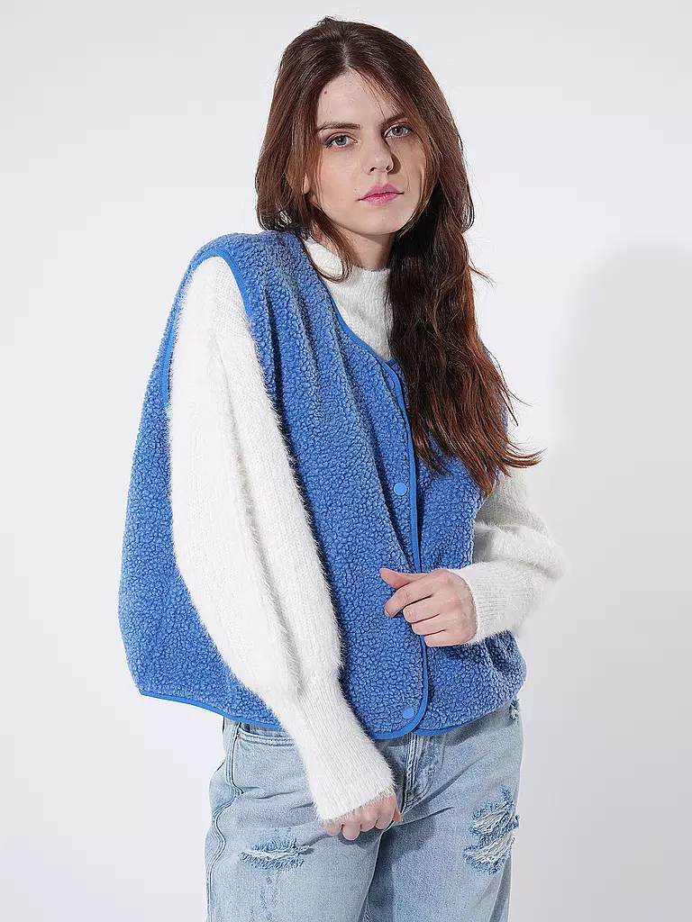 AMERICAN VINTAGE | Gilet in Felloptik HOKTOWN | Blu