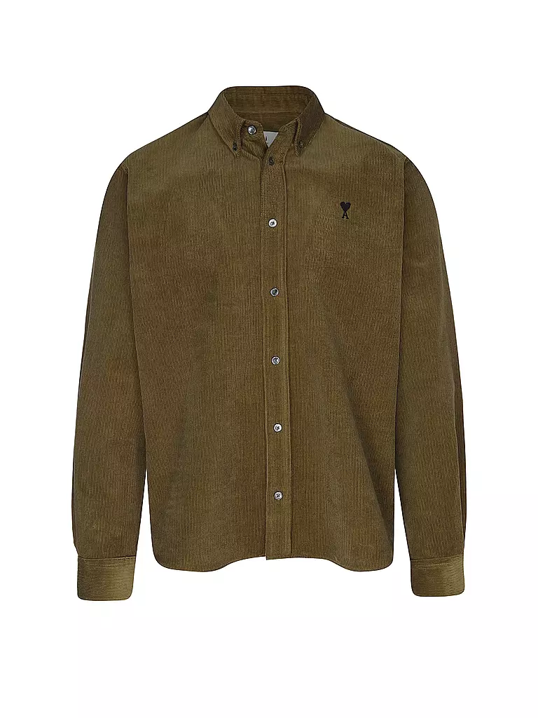 AMI PARIS | Camicia di velluto a coste | Marrone