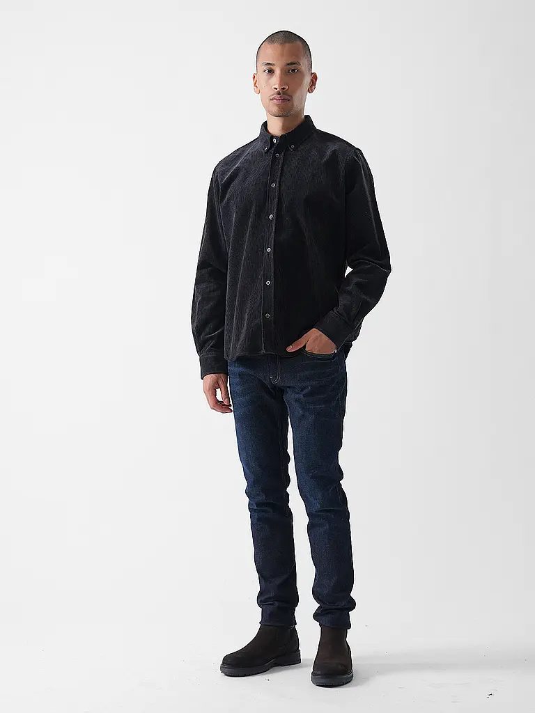 AMI PARIS | Camicia in velluto a coste | Nero