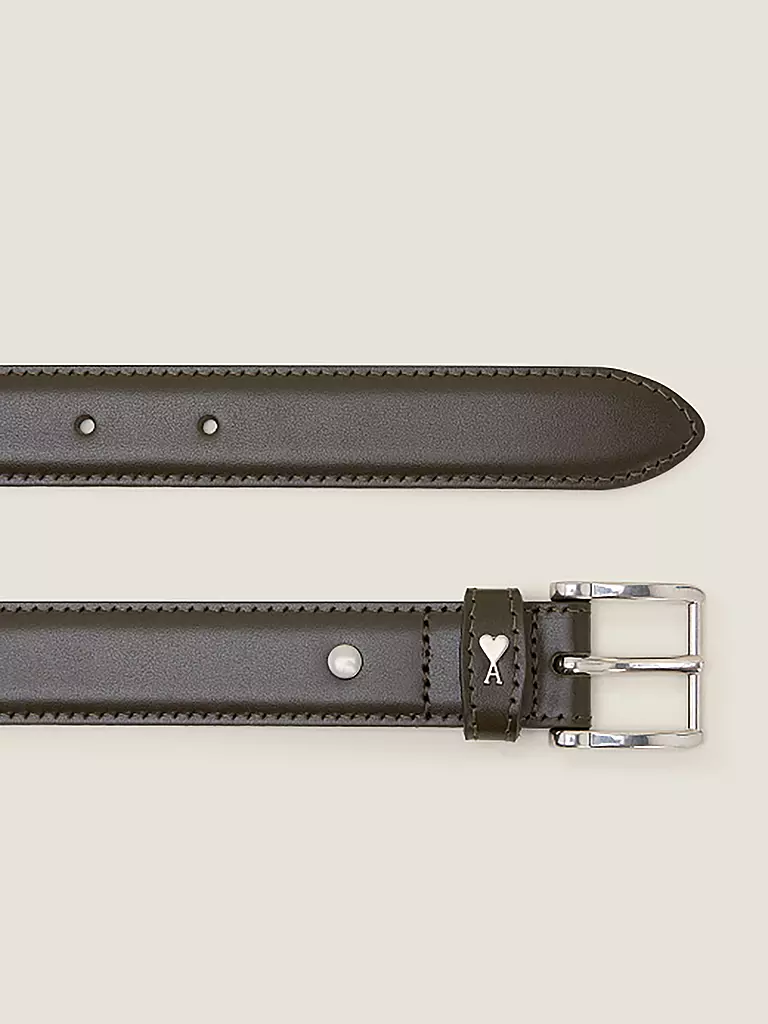 AMI PARIS | Cintura in pelle PARIS | Oliva