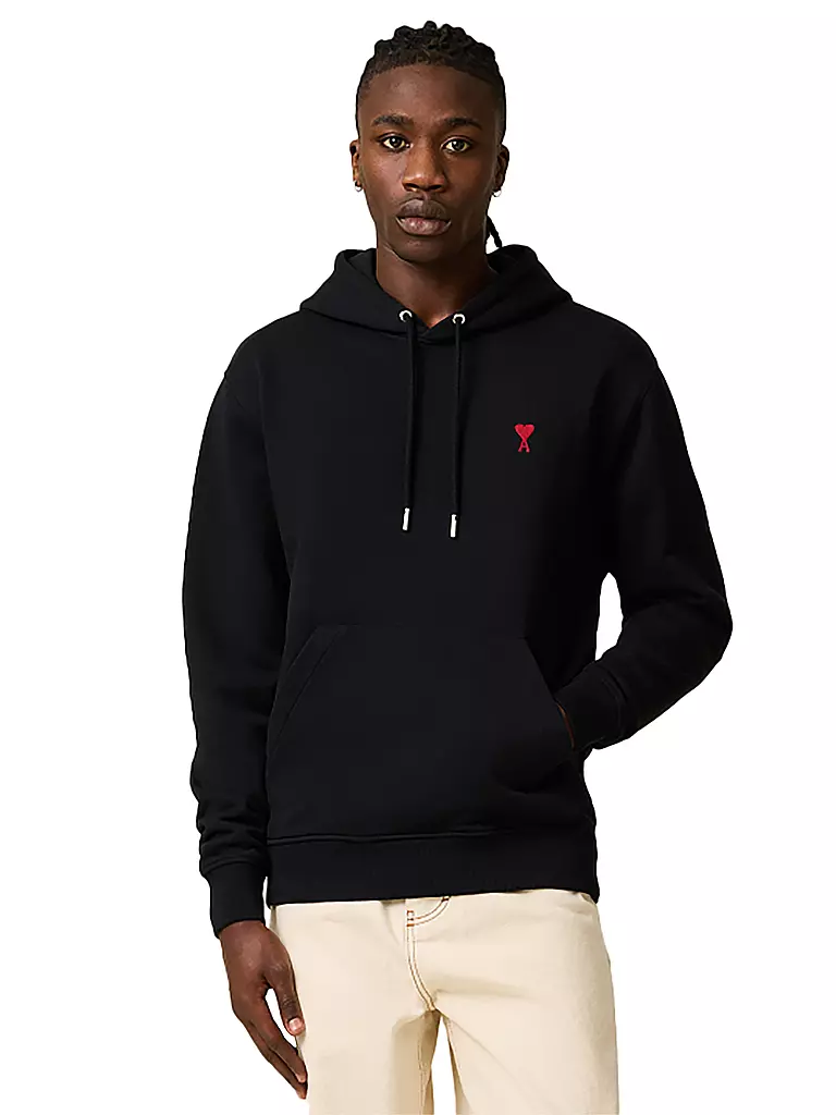 AMI PARIS | Felpa con cappuccio - Hoodie | Nero