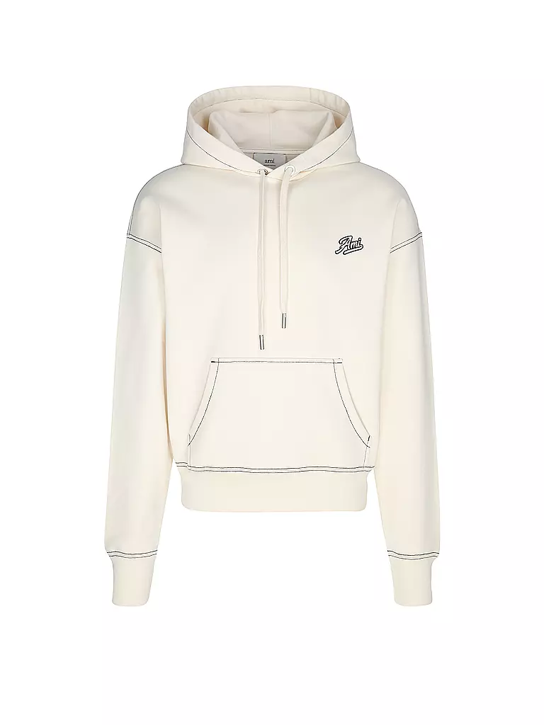 AMI PARIS | Felpa con cappuccio - Hoodie | Crema