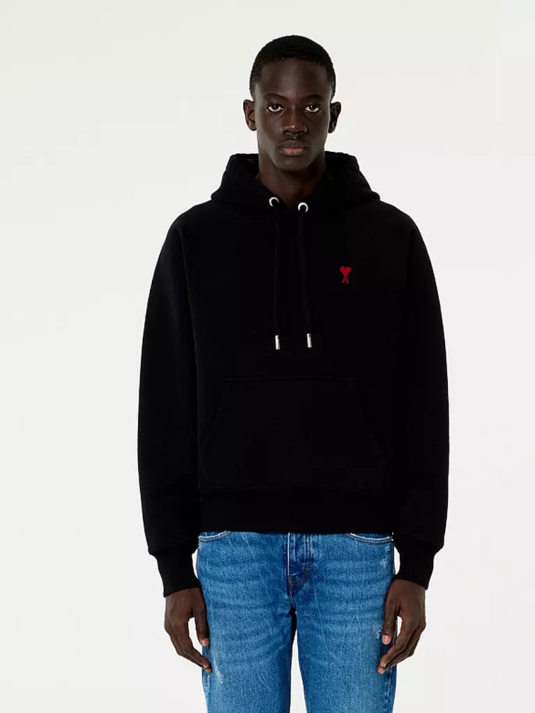 AMI PARIS | Felpa con cappuccio - Hoodie | Nero