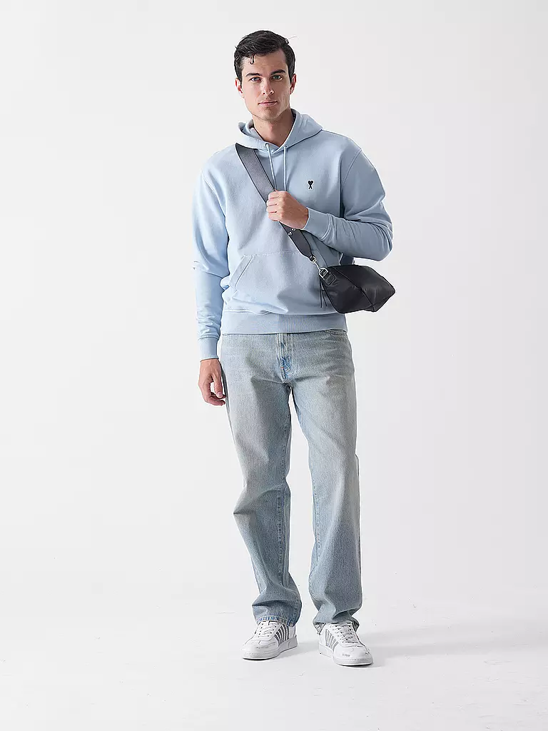 AMI PARIS | Felpa con cappuccio - Hoodie | Blu chiaro