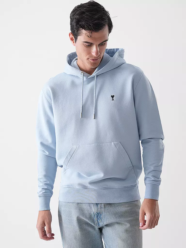 AMI PARIS | Felpa con cappuccio - Hoodie | Blu chiaro